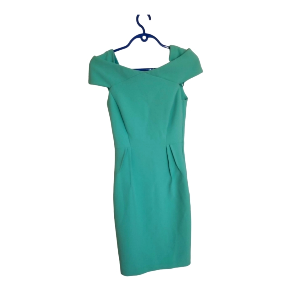 MINT green fitted cap sleeve dress